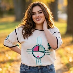 Zuni Sun Face Top Large